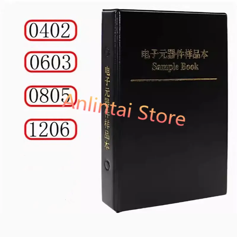 SMD المقاومات عدة SMD المكثفات عدة 0402 0603 1206 0201 0805 1% FR-07 170 قيم 400 قيم 0R-10M Smd لتقوم بها بنفسك عينة كتاب