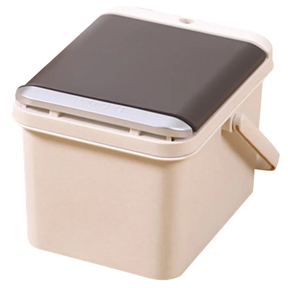 

Tea Residue Filter Bucket Large Capacity Compact Design Lid Cover Tea Leaf Storage Holder Table Top Trash Can Garbage Can