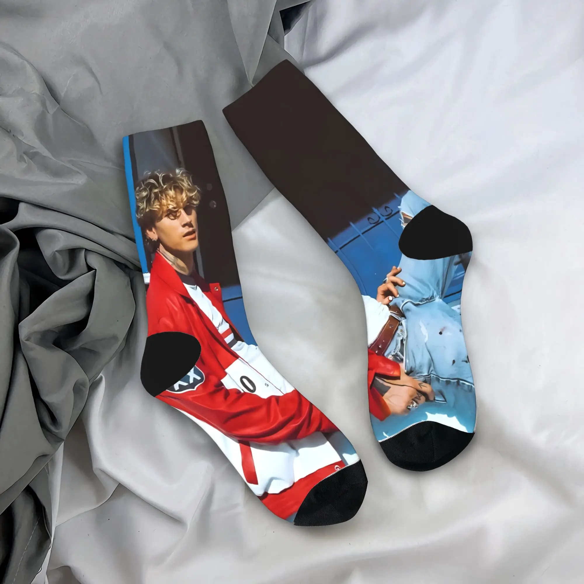 

Женские и мужские носки MGK Lost Americana Tour 2025-2026, чулки, нескользящие дышащие носки, весенние винтажные носки для скалолазания