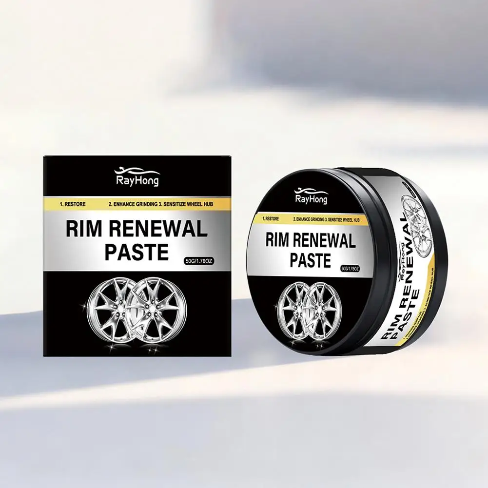 50g Wheel Scratch Care Paste Aluminum Alloy Wheel Refurbishment Polishing Scratch Removal Universal for Multiple Car Models