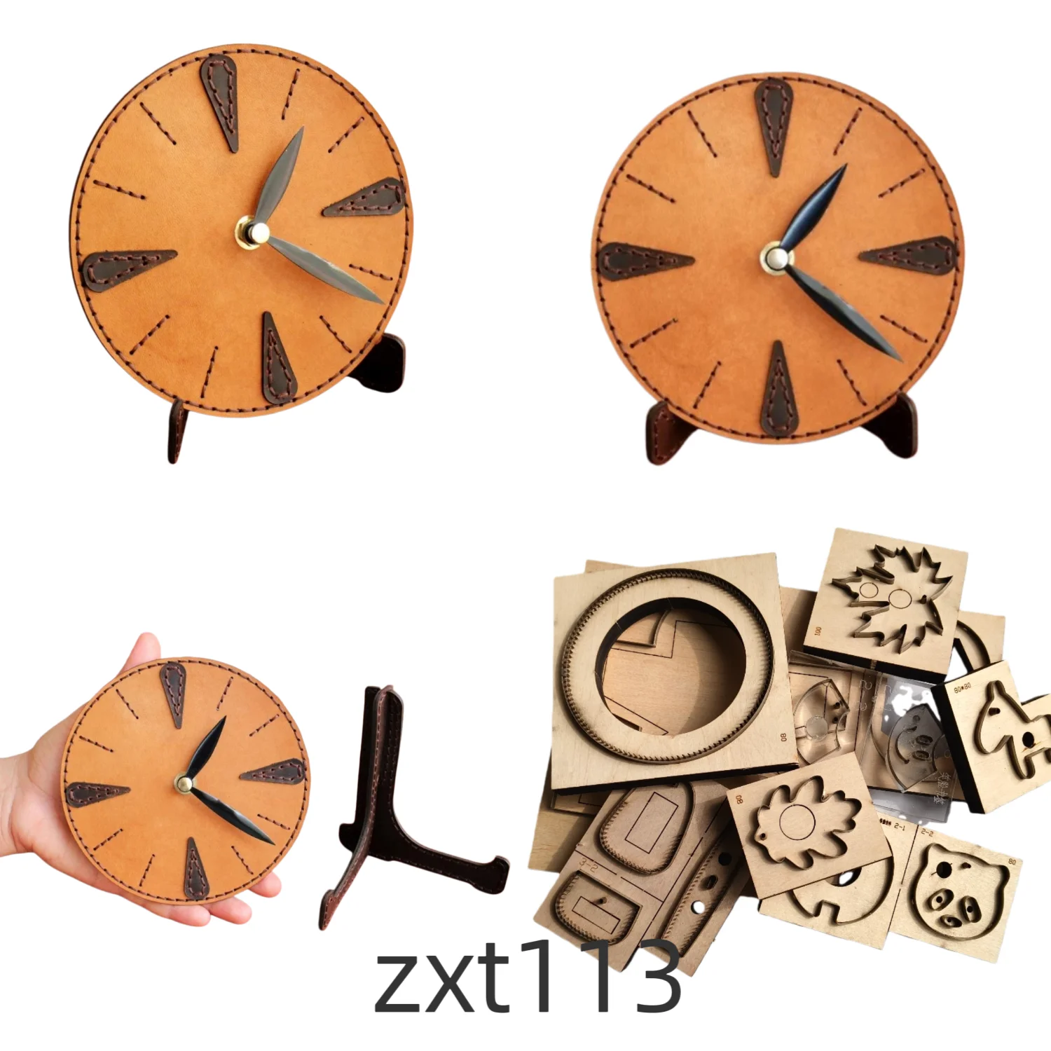 

Кожаный шаблон для вырезания часов, инструмент для резки кожи, вырубной штамп, деревянный шаблон-инструмент, нож для ручной резки zxt113.