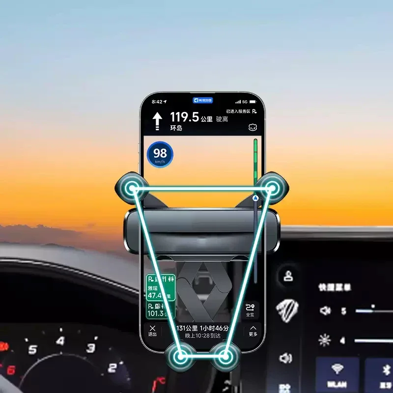 

For PEUGEOT 2008 4008 5008 2020-2026 Car GPS Screen Navigation Stand Special Phone Holder Modify Protect Auto Accessories