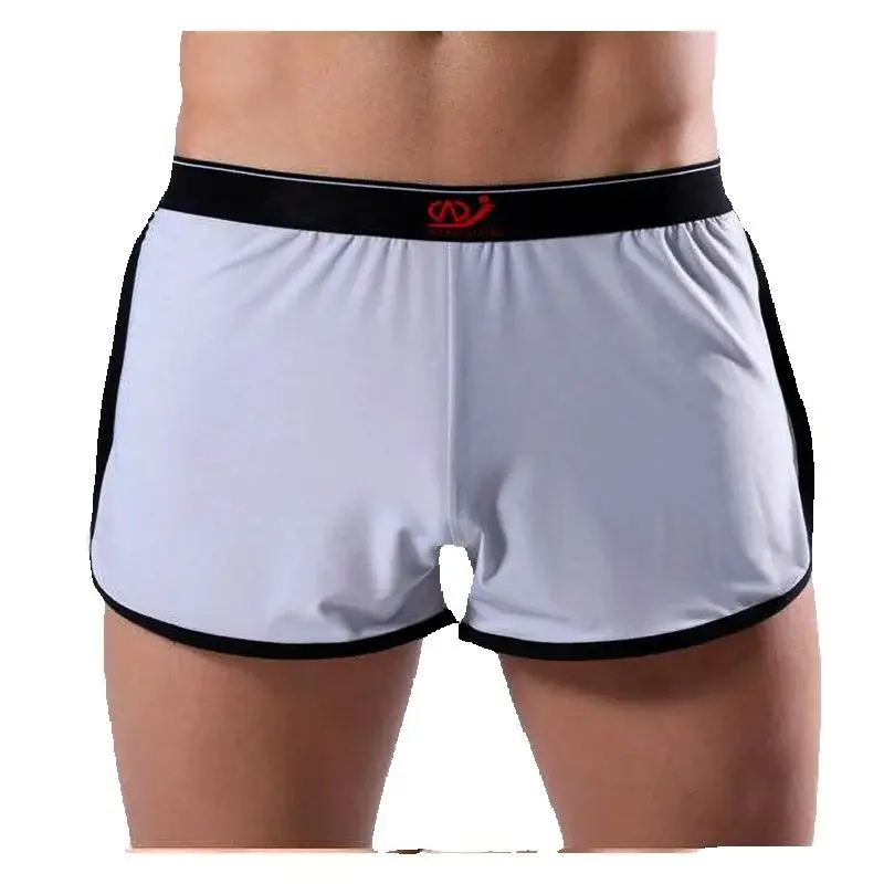

Calzoncillos Hombres Mens Baggy Underwear Aro Pants Silk Shorts Homme Side Split Pajamas Cueca Boxer Masculino Unterhosen Herren