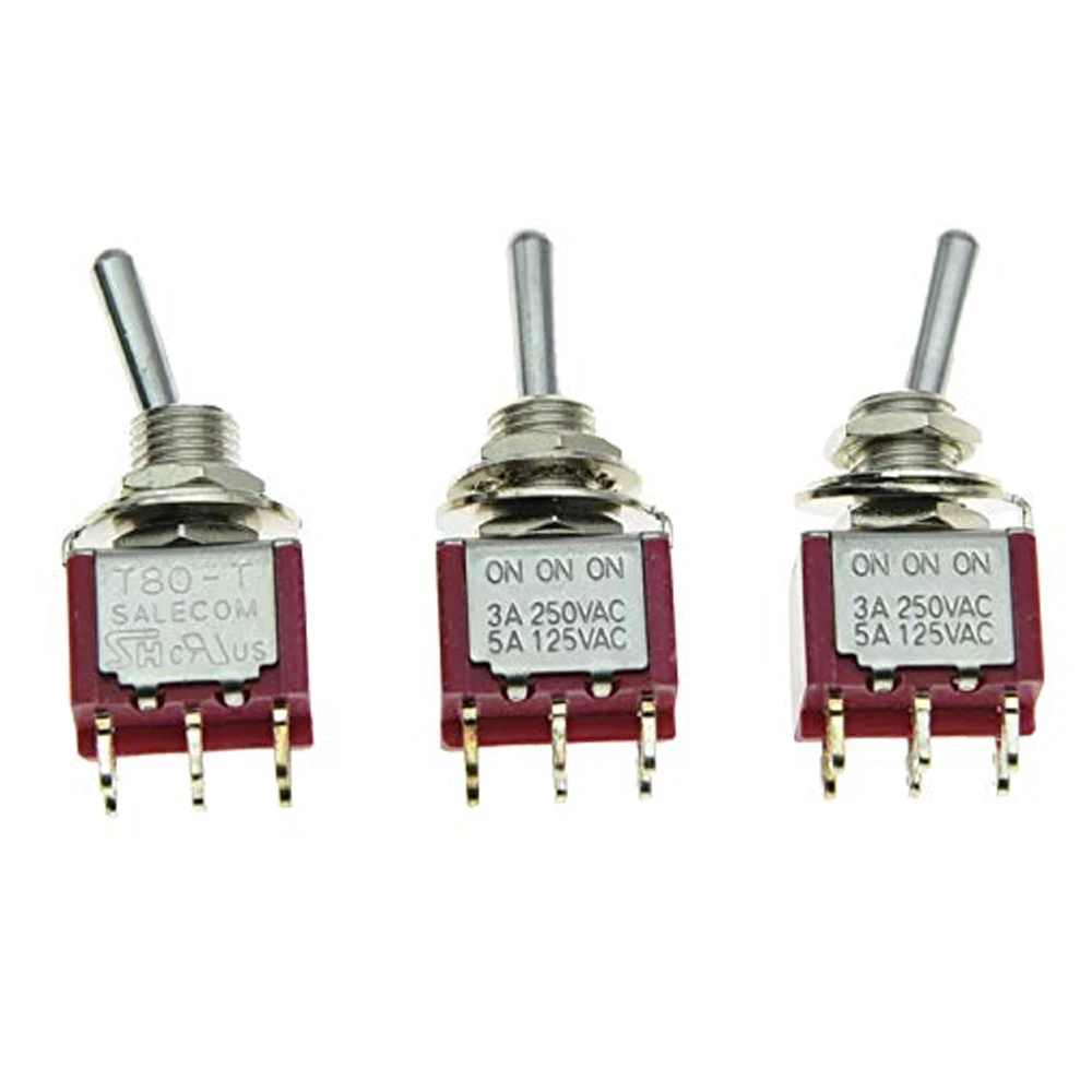 

Dpdt 6 Pin 3 Position Salecom 3x Dpdt on/on/on Guitar Mini Toggle Switch Car/boat Switches