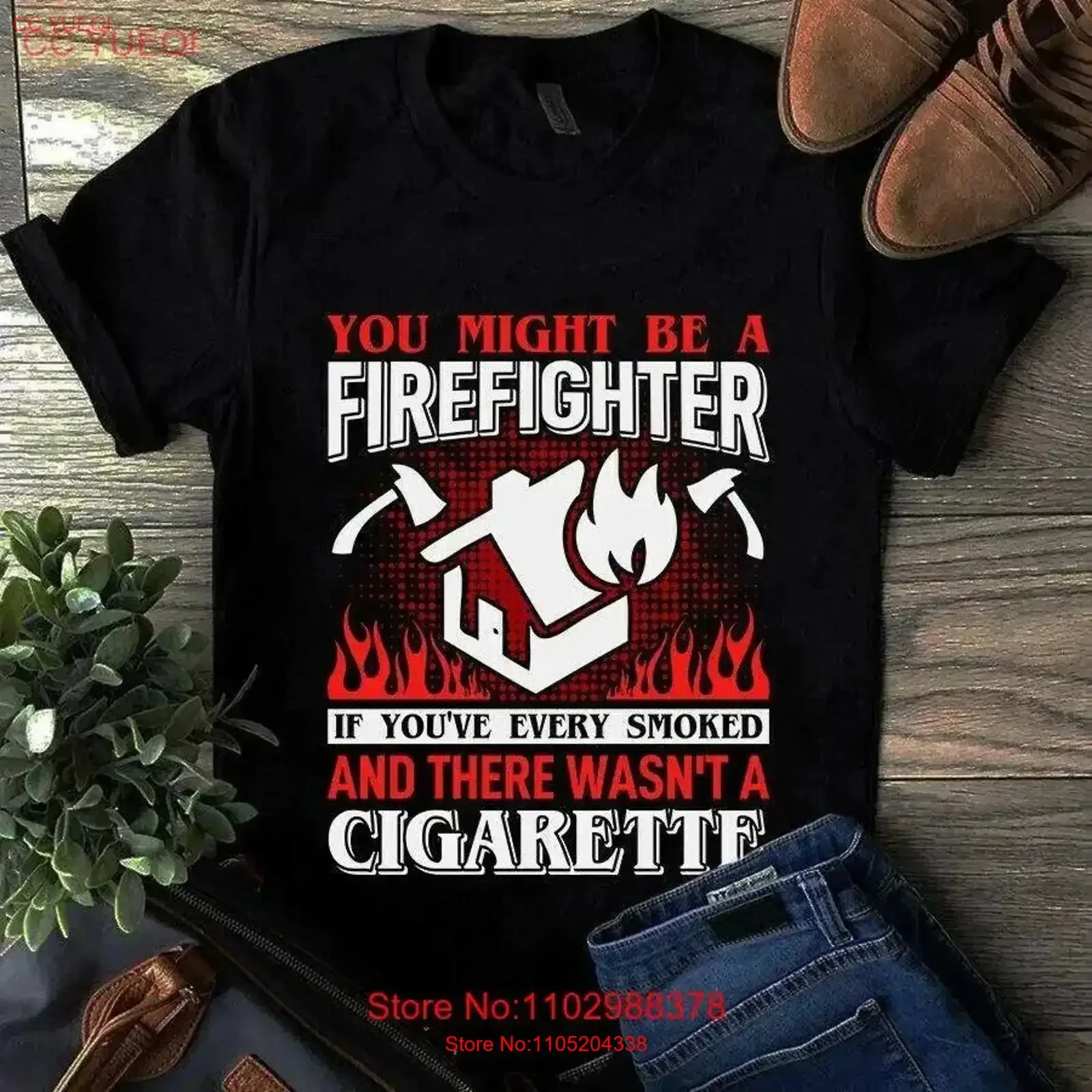 You Might Be a Firefighter if You've Every Smoked T Shirt vintage Washed Soft homme Breathable Stretched fashion graphic