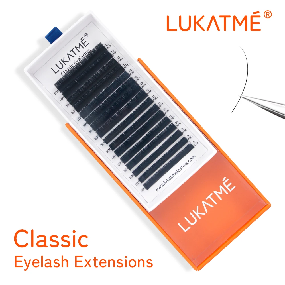 

LUKATME Individual Classic Eyelash Extensions Premium Soft Mink Lashes Natural False Eyelash Supplies