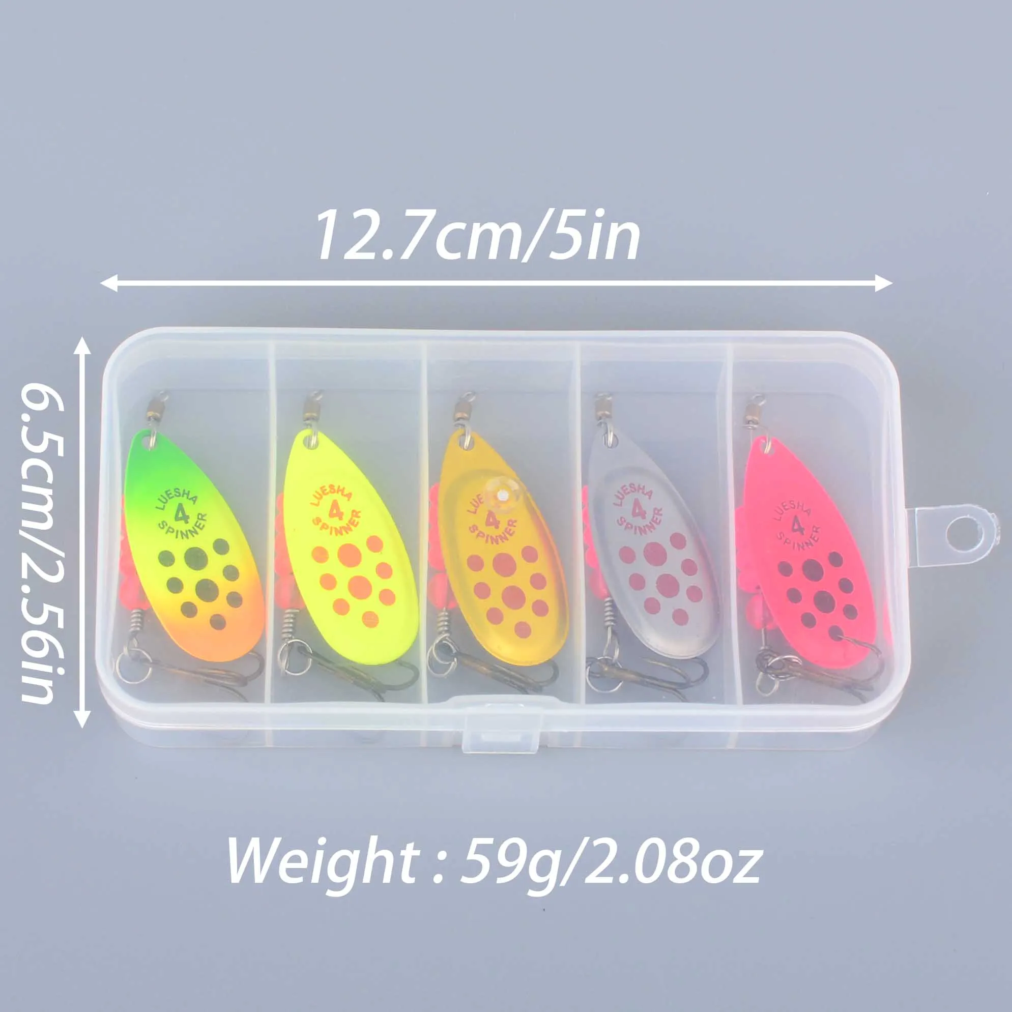 Señuelos metálicos con vibración giratoria y anzuelos afilados - imagen 4