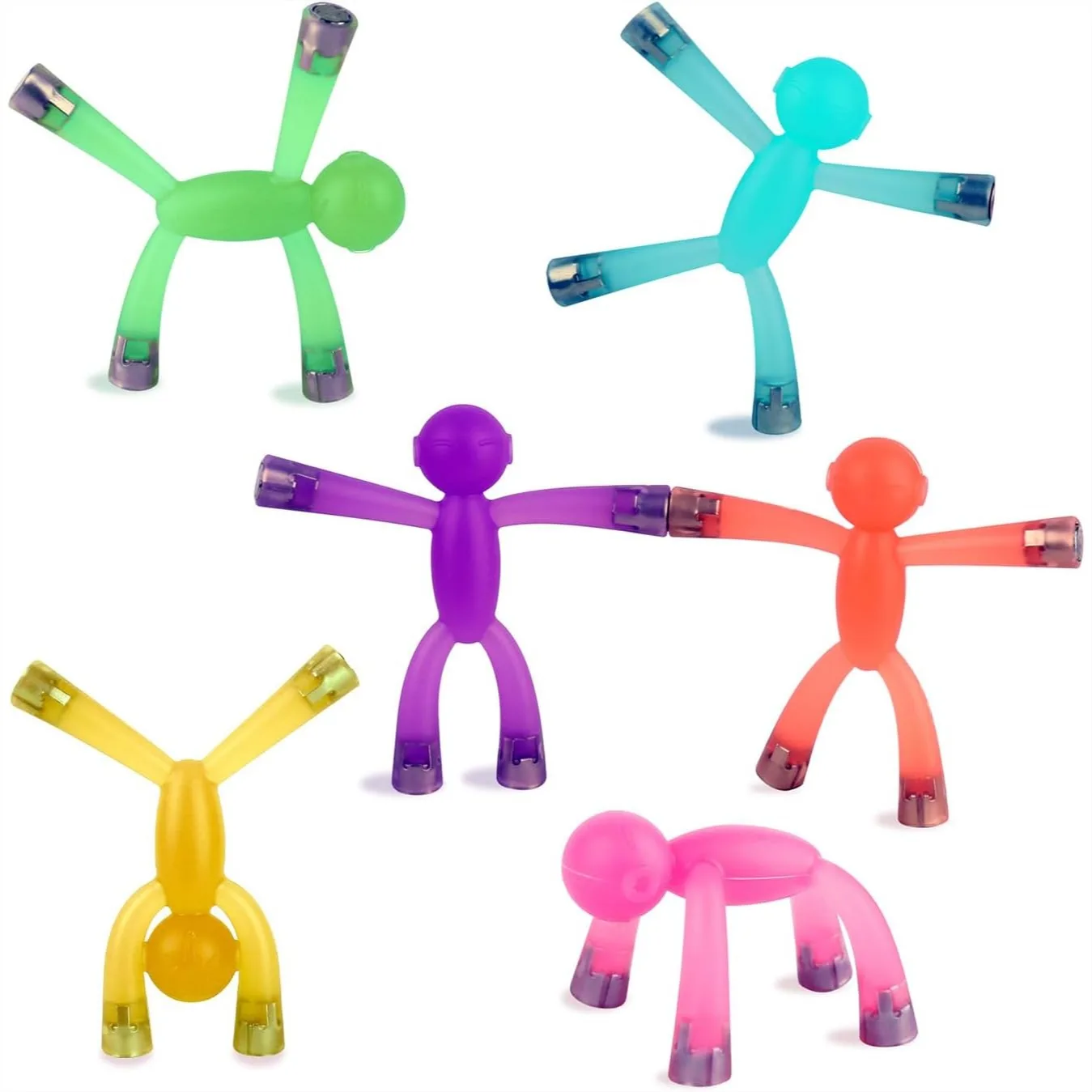 

Magnetic Toys for Kids and Adults, 6-Piece People Figures Set, Sensory Play Gifts for Teens