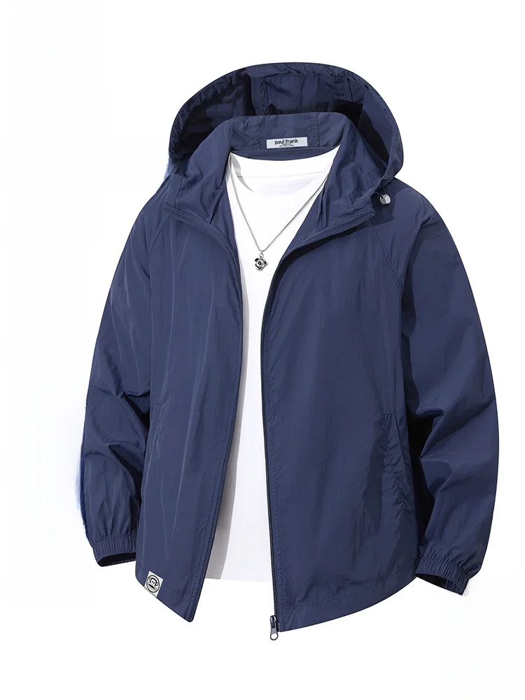 

PaulFrank Large-Mouth Monkey UPF50 Ice Silk Sun Protection Clothing Men's Summer Thin UV Protection Qui Dry Fiing Clothes