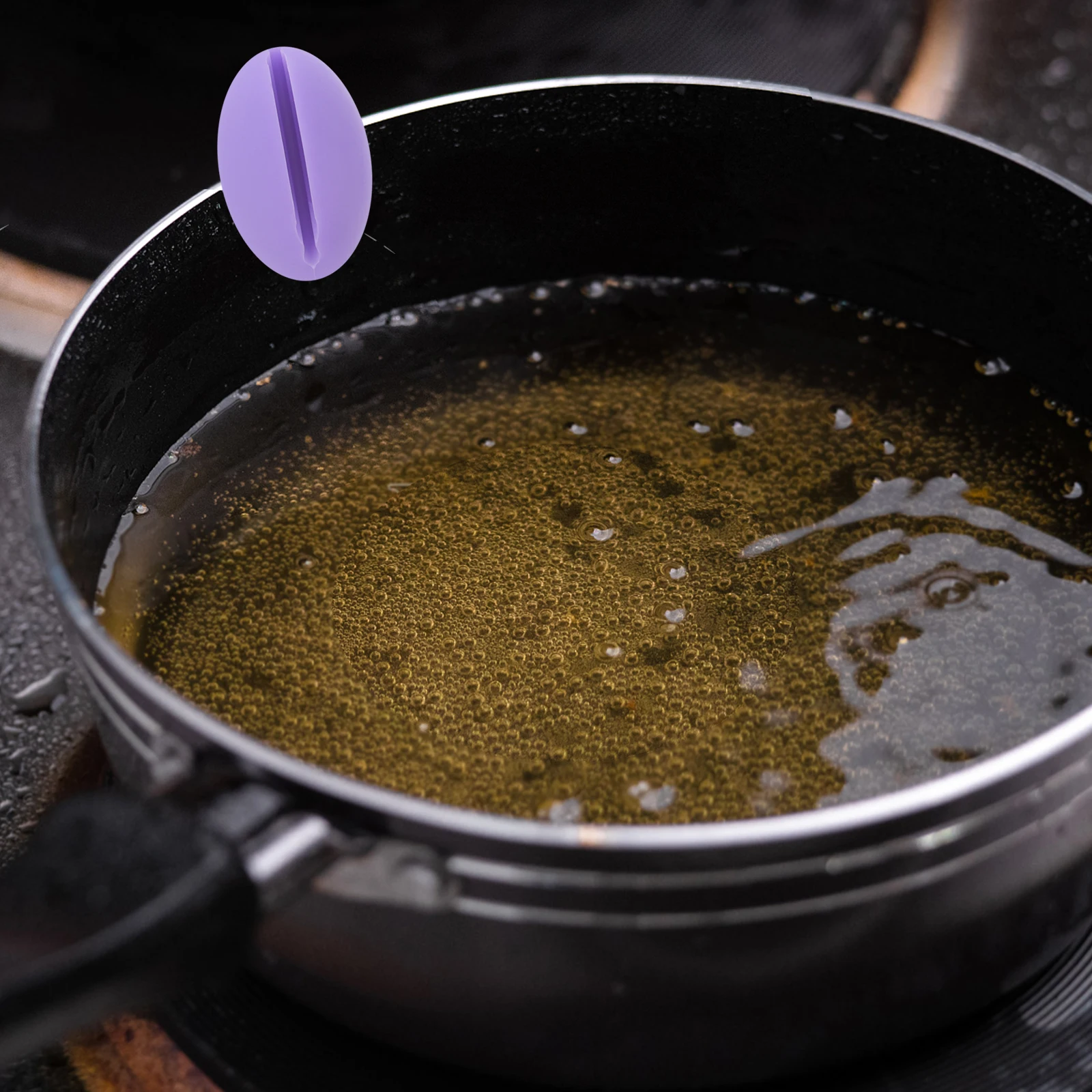 

1pc Silicone Temperature Probe Pot Edge Clip Holder Random Color Scratch Proof BBQ Fryer Syrup Cooking Thermometer.clips