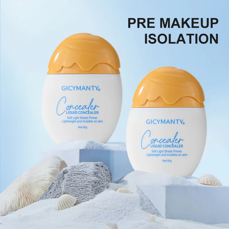 GICYMANTY Soft Light Shield Primer Makeup Base Isolation Moisturizing Oil Control Invisible Pore Color Correcting Face Cream