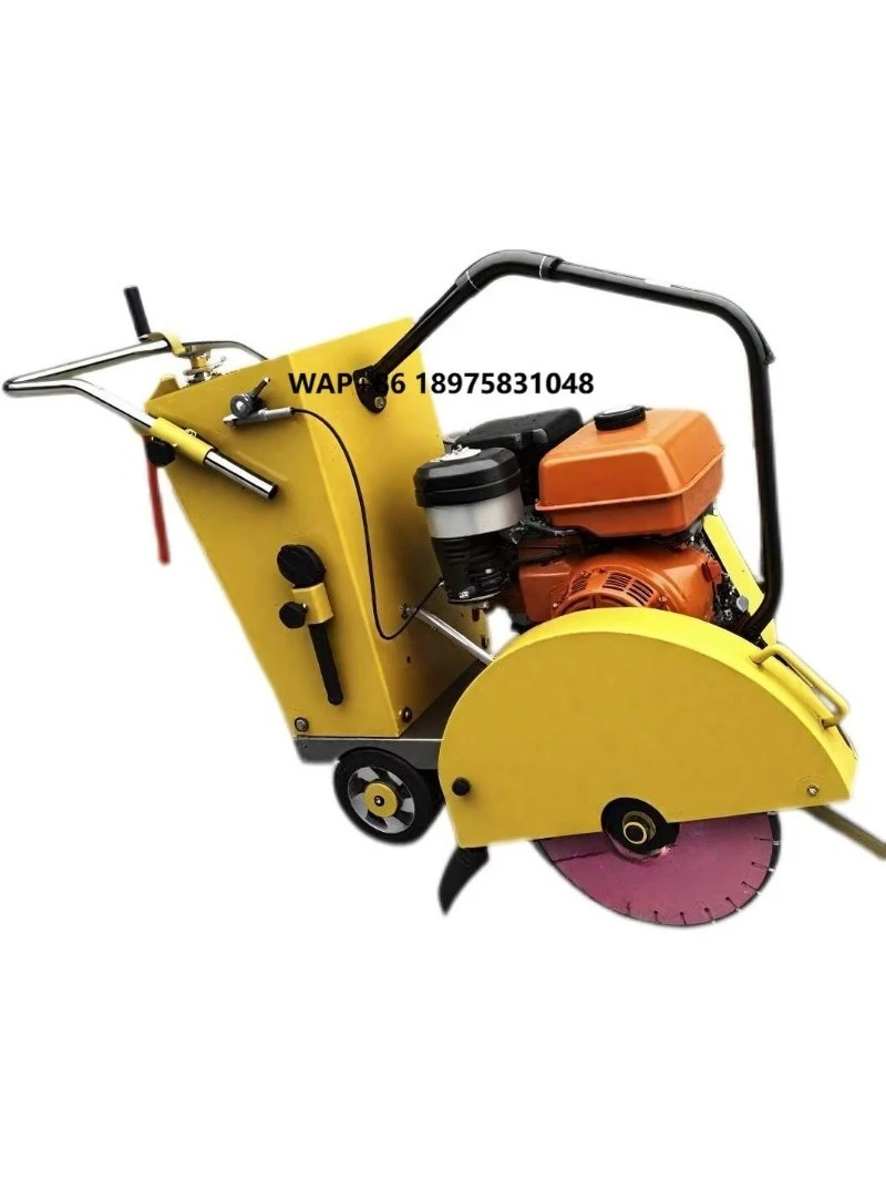 

High-efficiency road cutter, 13HP motor X-type road cutter, CE-certified asphalt concrete cutting saw for construction