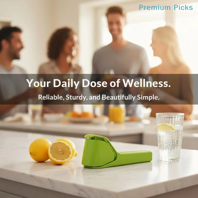 portableManual Handheld Citrus Juicer With High Juice Yield, Easy Grip Handle For Home Lemon Orange Juice Making