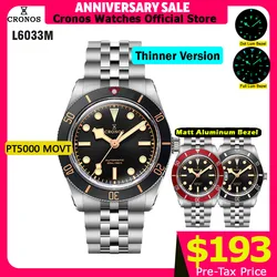 Cronos Luxury Men Watch 37mm Diver BB54 Vintage Automatic Wristwatches Female End Links Sapphire 20 Bar L6033