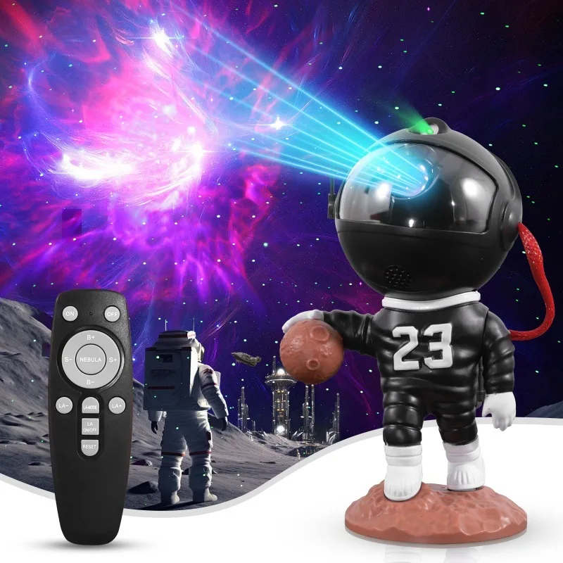 Astronaut Star Projector Color Changing Nebula Projection Lamp With Remote Control Kid Bedroom Ambient Decor Light