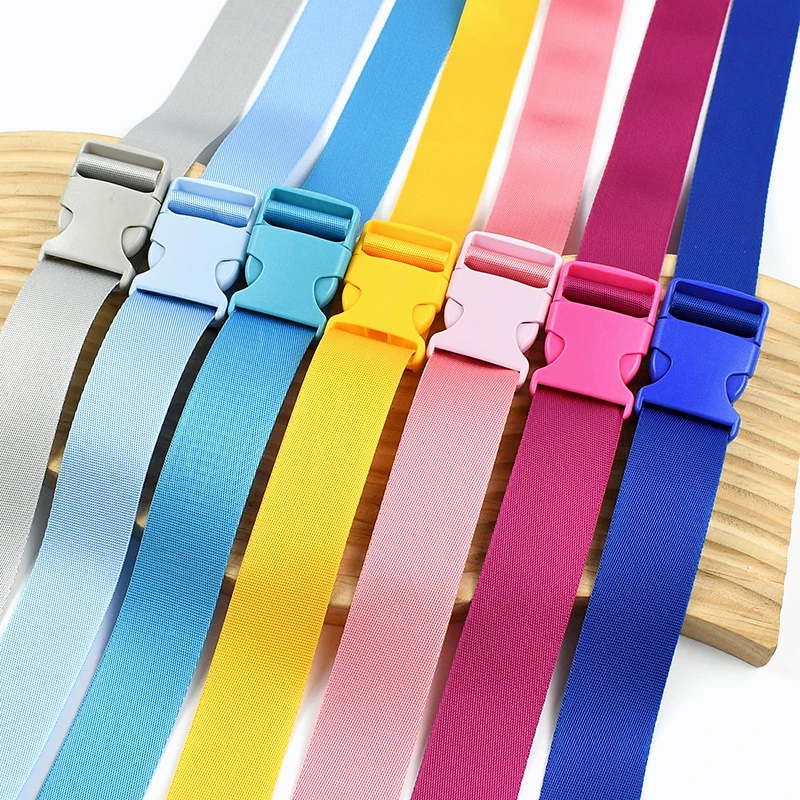 

20/25/32/38mm Pet Leash Fastener Accessories for Handbags Nylon Webbing Strap Plastic Quick Release Buckle Closure Carabiner