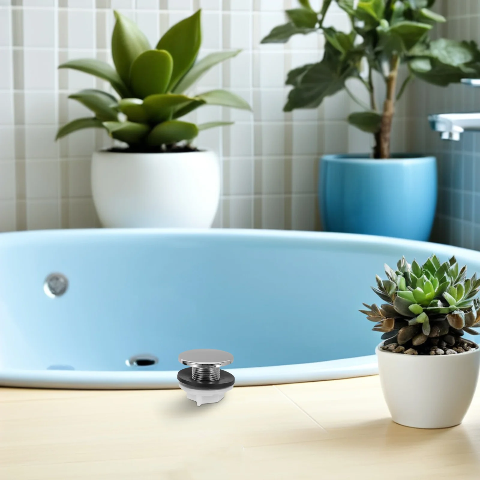 4pcs Sink Basin Plug 3/8 Inch Plastic Drain Stopper For Bathroom Kitchen Overflow Hole Cover Reusable Waterproof Seal Cap