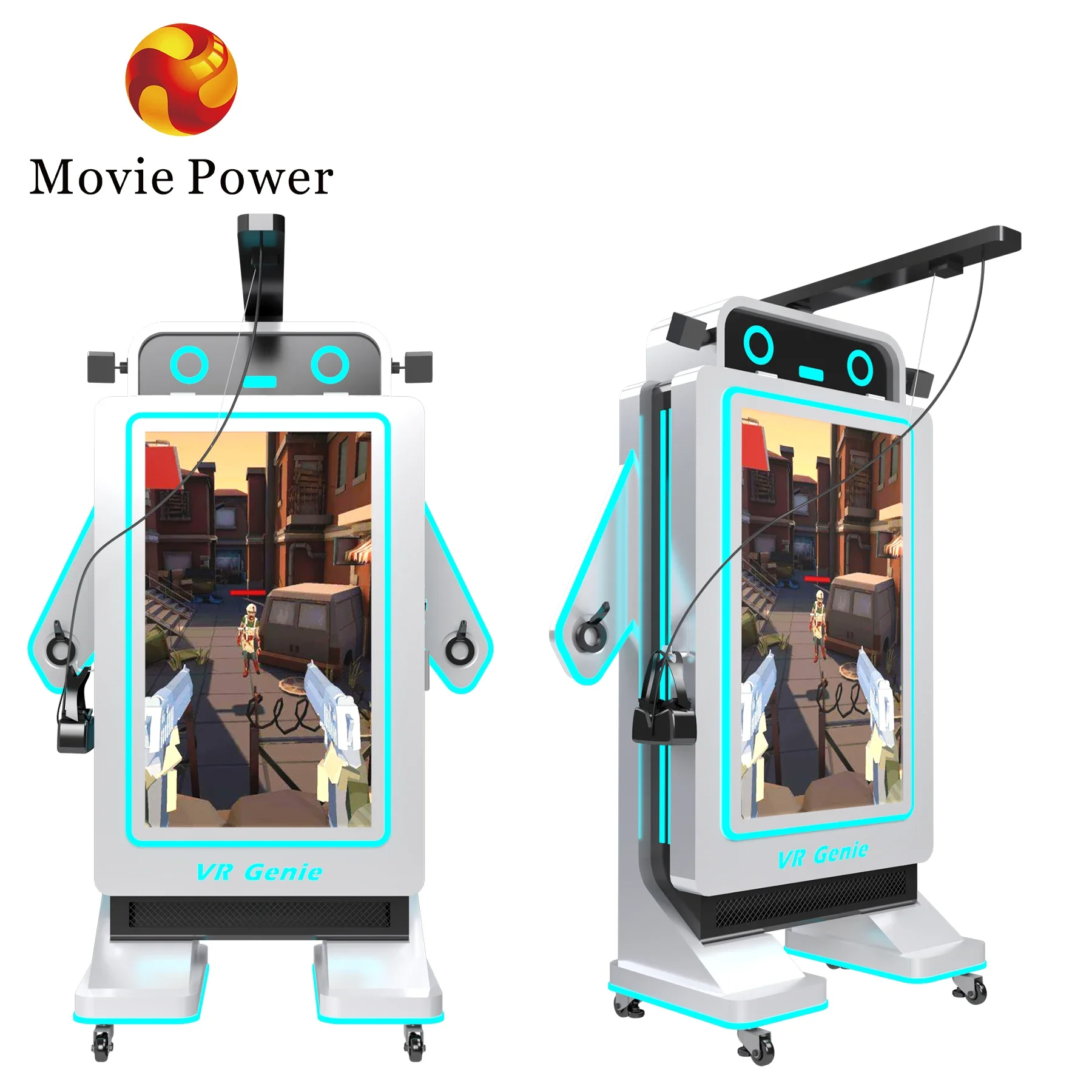 Movie Power VR 9D Virtual Reality Game VR Standing Machine Commercial vr game machines