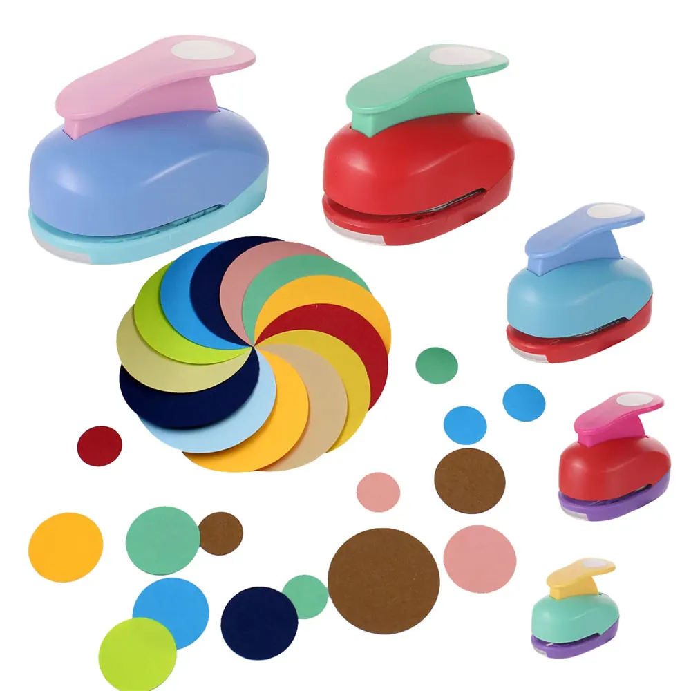 

8/16/25/38/50mm Random Color Round Hole Punch DIY Embossing Hole Punch Scrapbooking Machine Paper Cutting Hole Punch