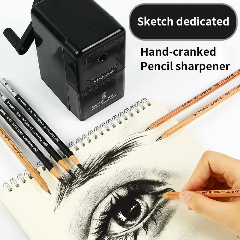 Art Special Sketch Pencil Sharpener Charcoal Professional Hand-shaking Pencil Sharpener Pencil Sharpener