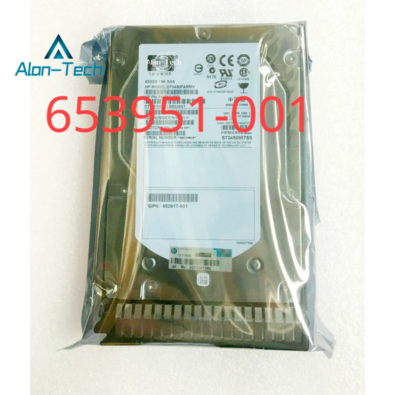 

FOR H-P 652615-B21 G8 G9 Server Hard Disk 450G 15K SAS 3.5 653951-001