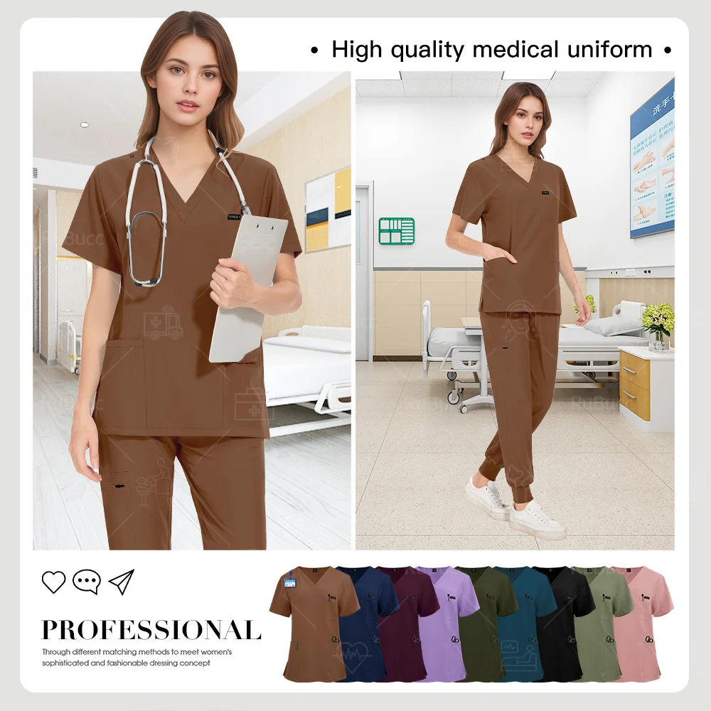 Pet Hospital Medical Uniforms Dental Clinic Nurse Accessories Operating Room Stylish Suit for Doctor Nurse Beauty Salon Workwear