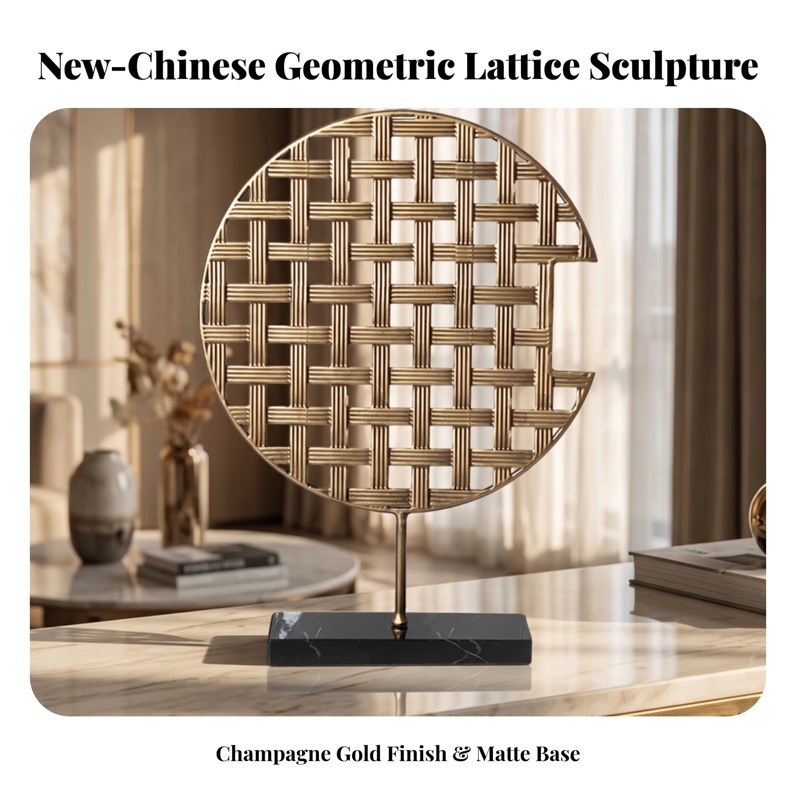 Geometric Metal Ornament Moder - Interior Design Modern review and price