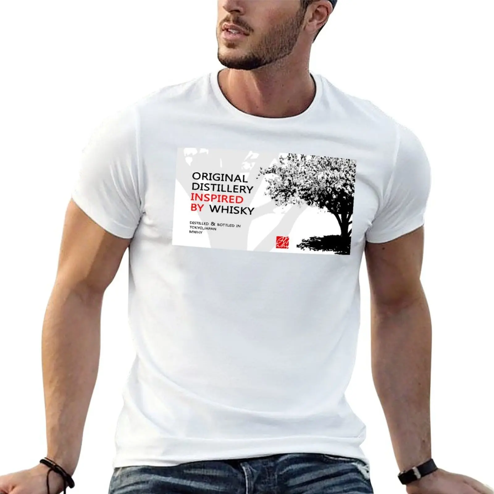 

Inspired by Whisky: Tokyo Distillery T-Shirt t shirt for man 100 percent cotton cotton t shirt man T-Shirt