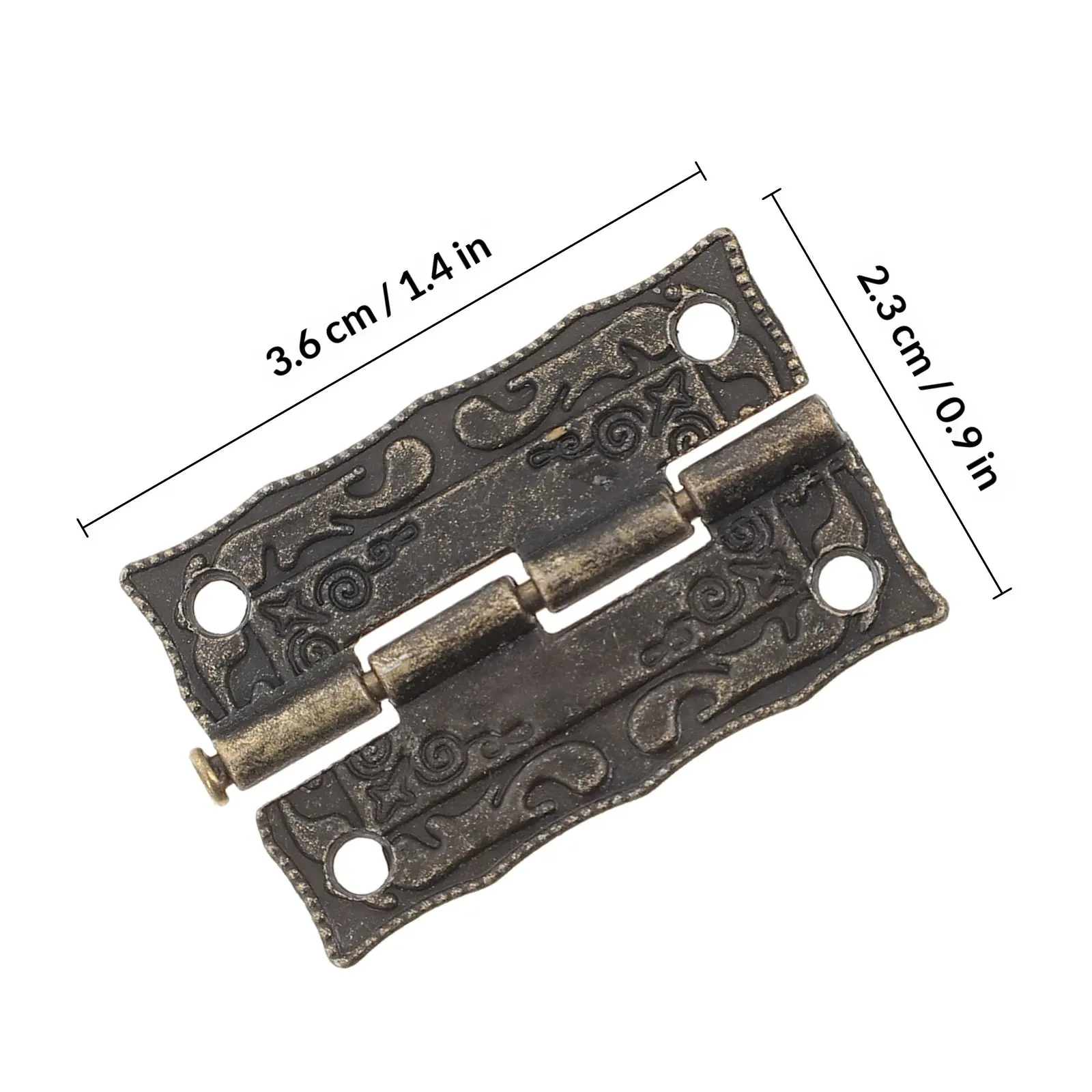 1Set Vintage Decorative Box Hinge and Hasp Set for Wooden Jewelry Cabinets Drawers DIY Projects Elegant Effortless Opening