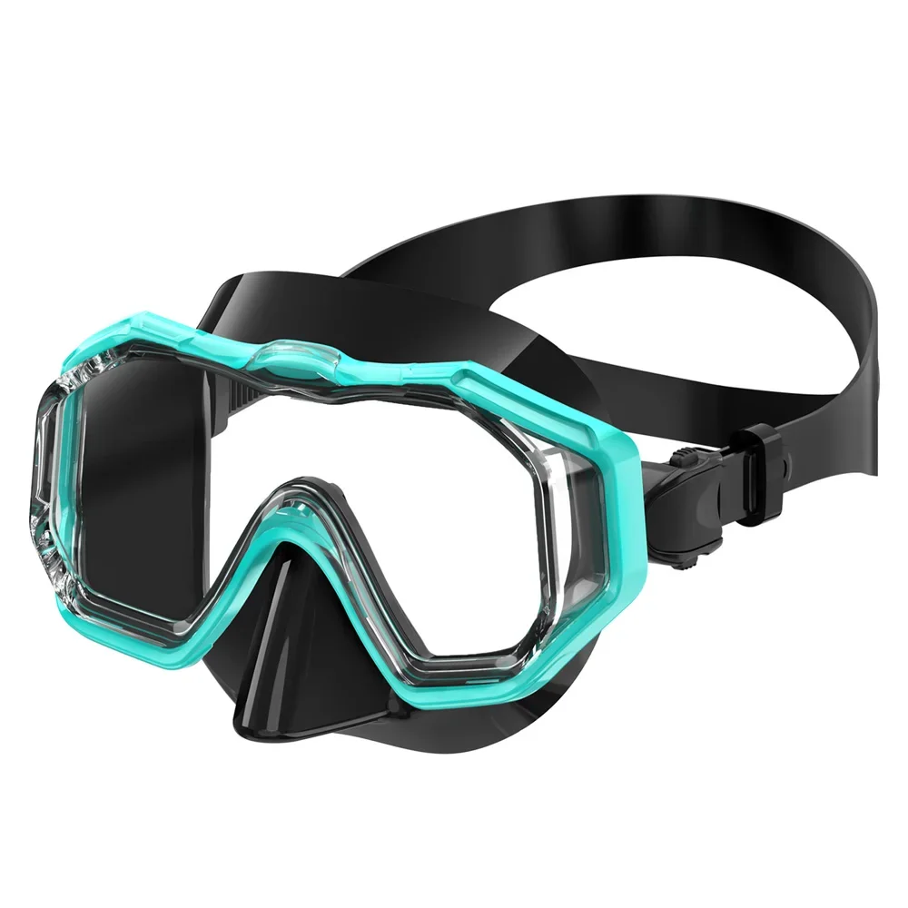 Kids Snorkel Mask 3 Windows Panoramic Wide View HD Three-Lens Adjustable Scuba Snorkeling Swimming Diving For Youth and Child