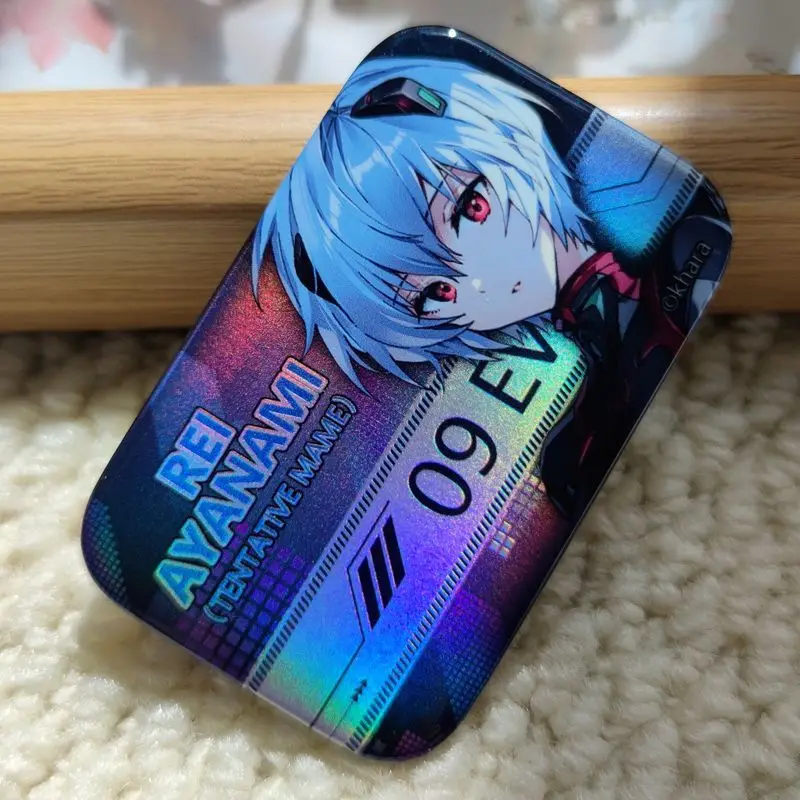 Neon Genesis Evangelion Ayanami Rei Asuka anime cartoon double flash bar two-dimensional badge personalized creativity wholesale