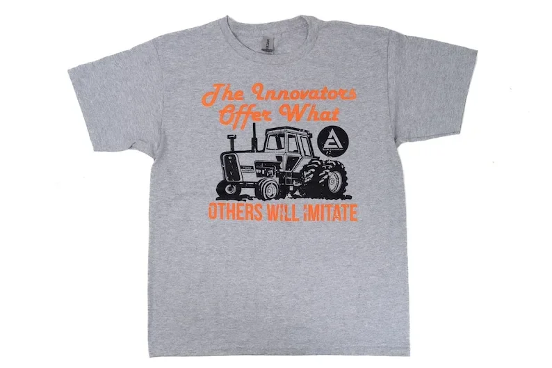 Allis Chalmers AC Tractor T Shirt Gray The Innovators Offer what Others will Imitate long or short sleeves