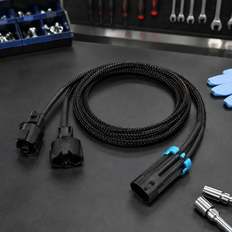 M76E Klopfsensor-Verkabelungskabel-Verlängerungskabelbaum, schützende Außenhülse und geformte Endkonstruktion für Reparatur- und – Detail 2