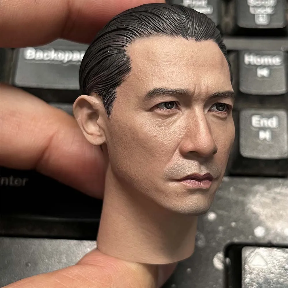 

Painted Custom 1/6 Scale Tony Leung Chiu Wai Asian Stars Head Sculpt Fit 12" Male Action Figure Body Dolls