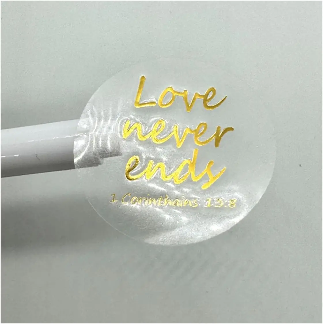 120 قطعة، ملصقات آية الكتاب المقدس يسوع الإيمان، 1.5 بوصة رقائق الذهب المسيحية عيد الميلاد ملصقات اقتباس الكتاب المقدس الملهمة الدينية #4