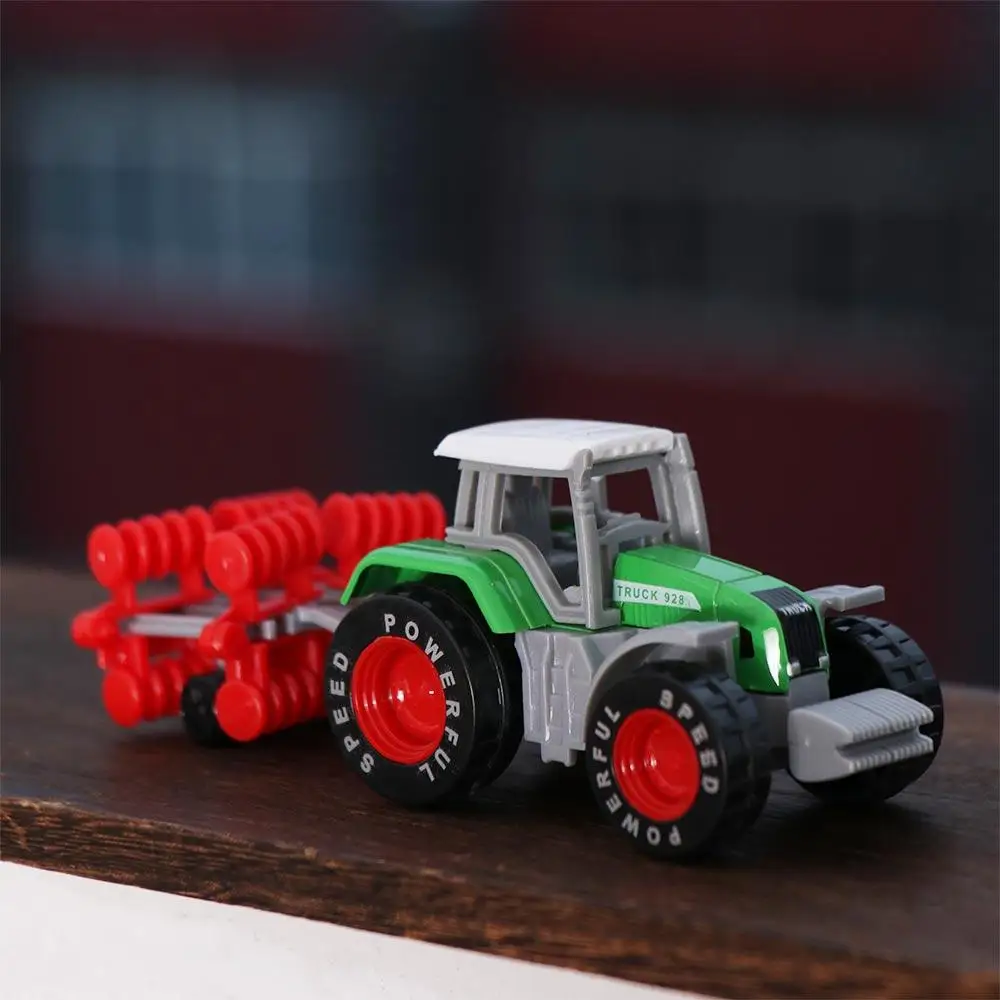 1pc ABS plastic Alloy Tractor Dump Truck Educational Toy Model Car Toys Tractor Toy Engineering Car Model Farmer Vehicle