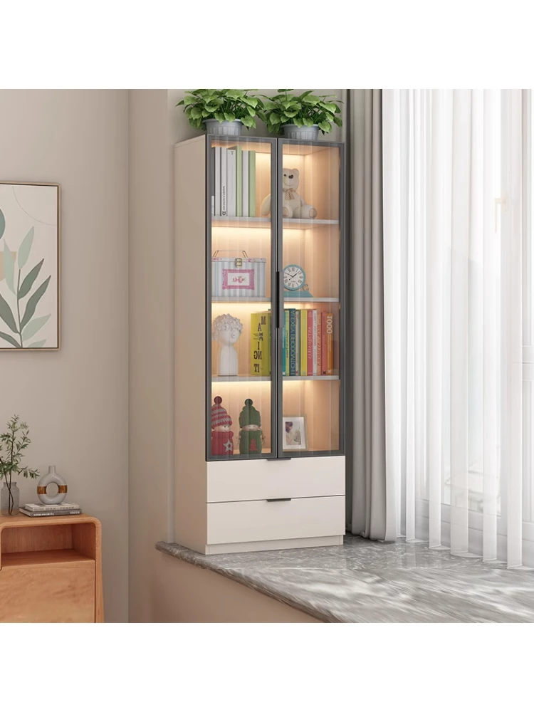 

Bay window storage locker integrated bookcase The cabinet space placed on the bay window utilizes