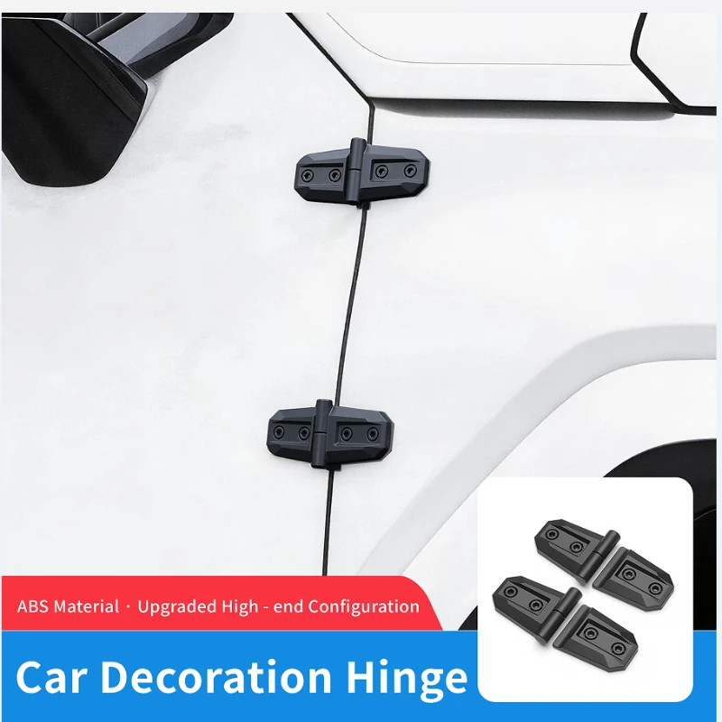 

2/10PCS ABS Car Engine Hood Door Hinge Decoration Cover Trim For Suzuki Jimny JB64 JB74 2018-2022 Exterior Styling Accessories
