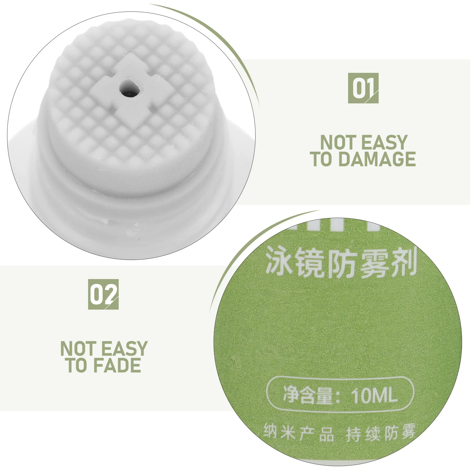 رذاذ مضاد للضباب 10 مل نظارات سباحة عالية الوضوح رؤية واضحة تأثير طويل الأمد سهل الاستخدام رذاذ مضاد للضباب محمول #3