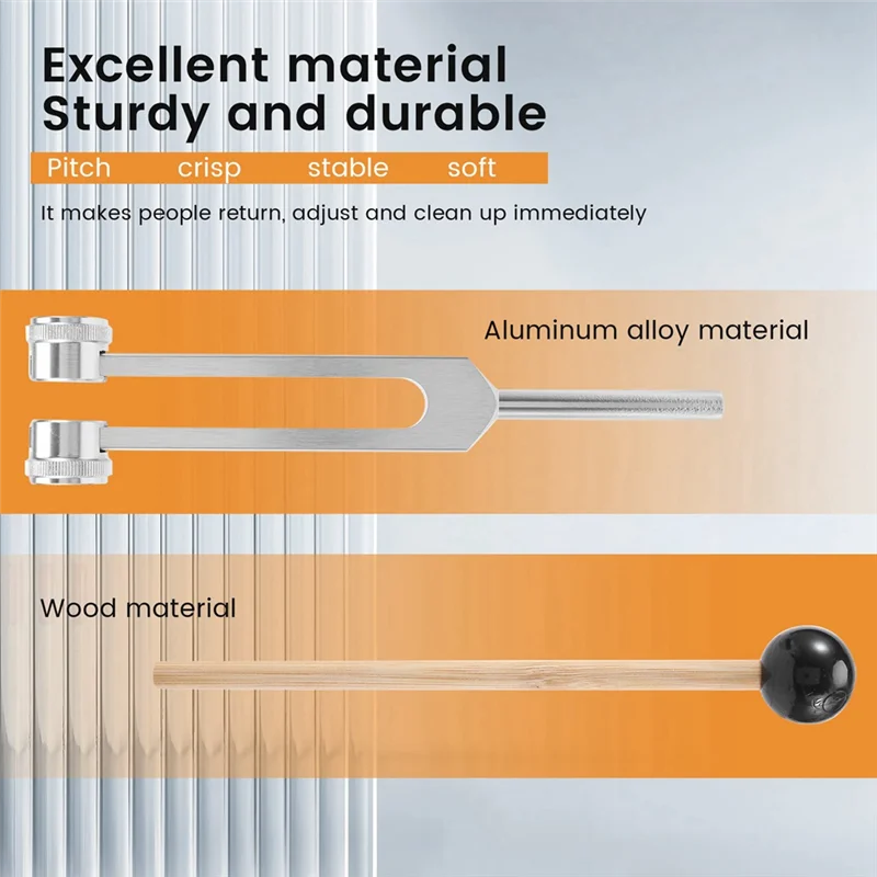 Kamerton 528HZ z Pałeczką do Uzdrowienia Czakr, Terapii Dźwiękiem, Utrzymywania Idealnej Harmonii Ciała, Ducha i Rozumu-A42I