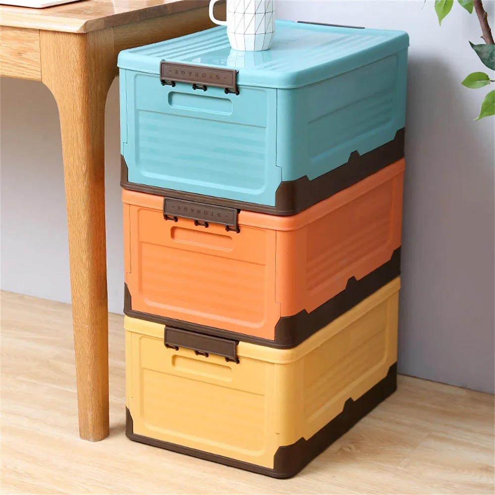 

Multifunction Foldable Organizer Container Plastic Sundries Storages Supplies Organizer Box with Lid Large Capacity Organizer