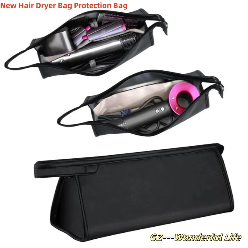 

Hair Dryer Carrying Case Waterproof Hair Dryer Storage Case PU Leather Storage Bag Portable Travel Case Storage 1pc Travel Case