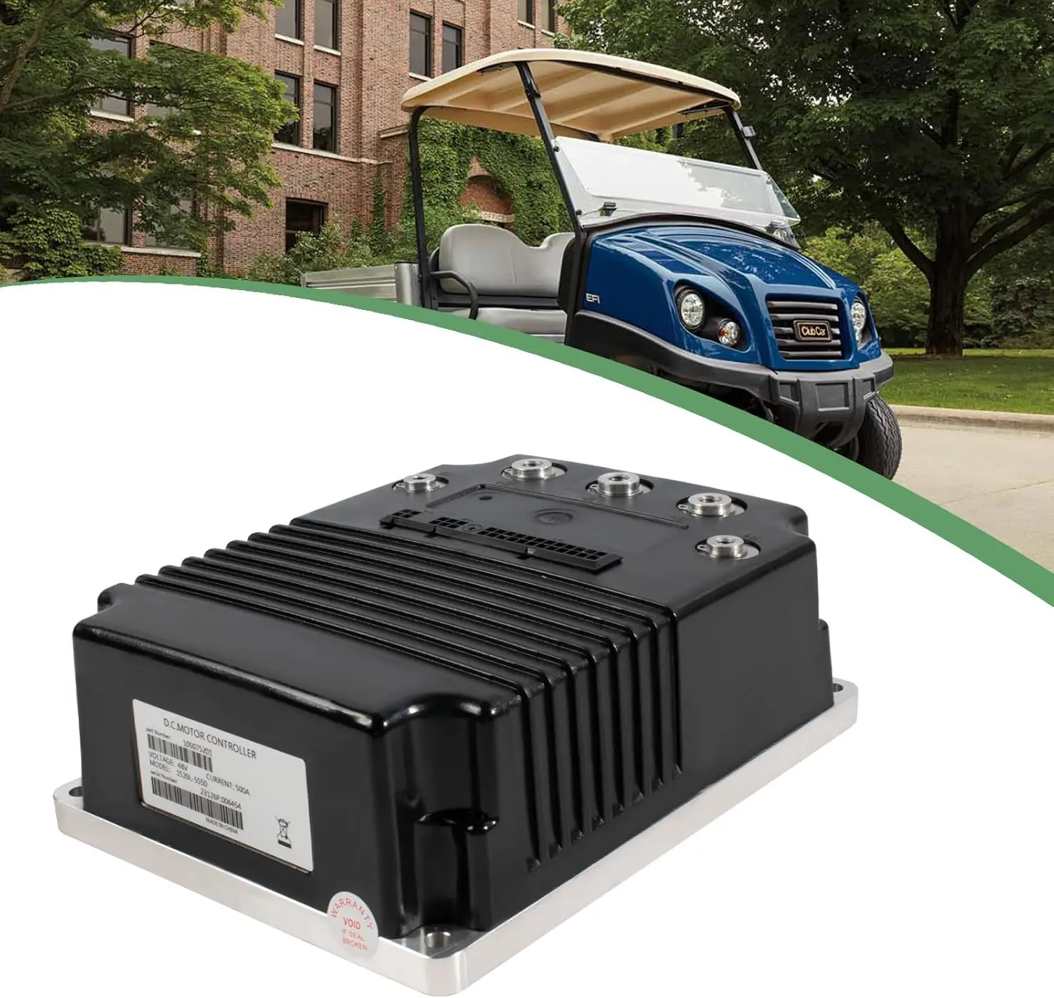 

1520L-5501 DC Motor Controller 48V 500A 105075201 for Curtis Club Car Carryall 500 Carryall 502 Carryall 550 2000-UP Golf Cart