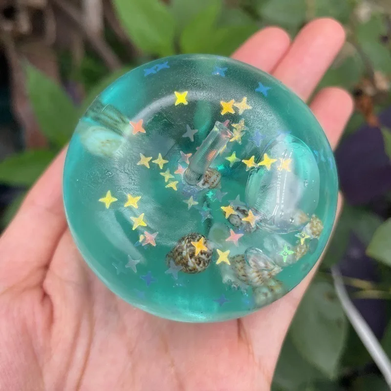 Squishy Maltose Ocean Stress Balls Sensory Fidget Toys for Stress and Anxiety Relief Maltose Water Ball Bulk Gift for Adult