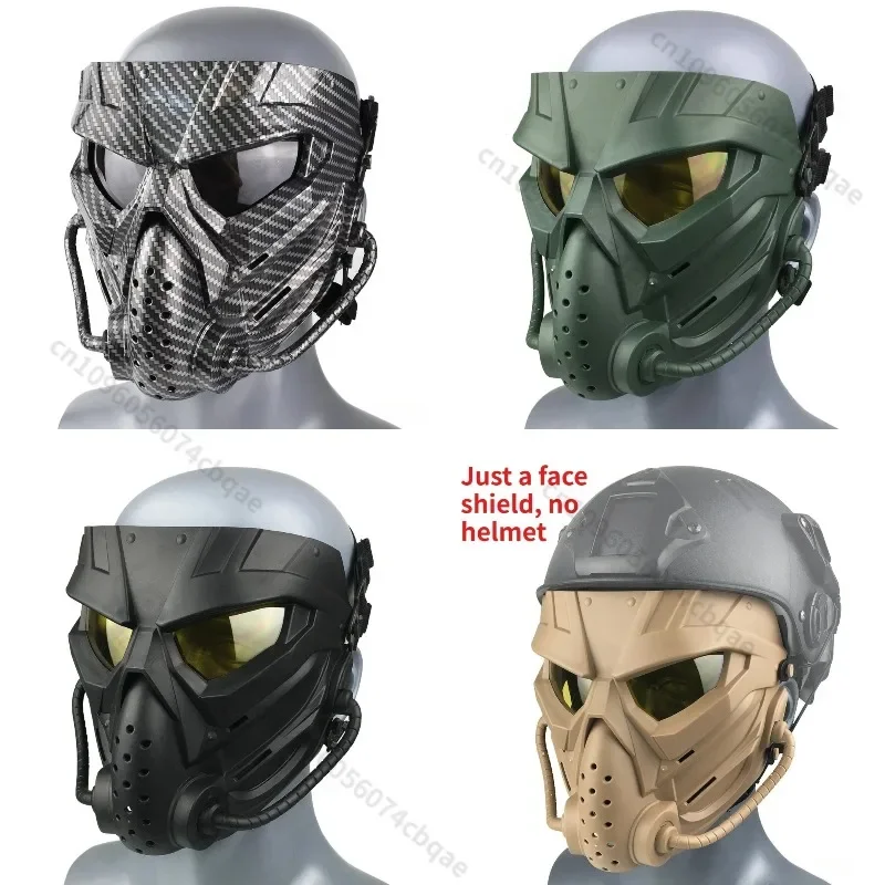 New Tactical Protective Full Face Mask Unique Skull Mask for Wargame Military Enthusiast CS Cosplay Gear