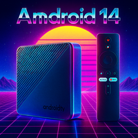 Android 14.0 Smart TV Box 8K Video Decoding BT 5.4 Google Assistant HDR 10+ Allwinner H313 2.4G/5G WiFi Media Player Set Top Box