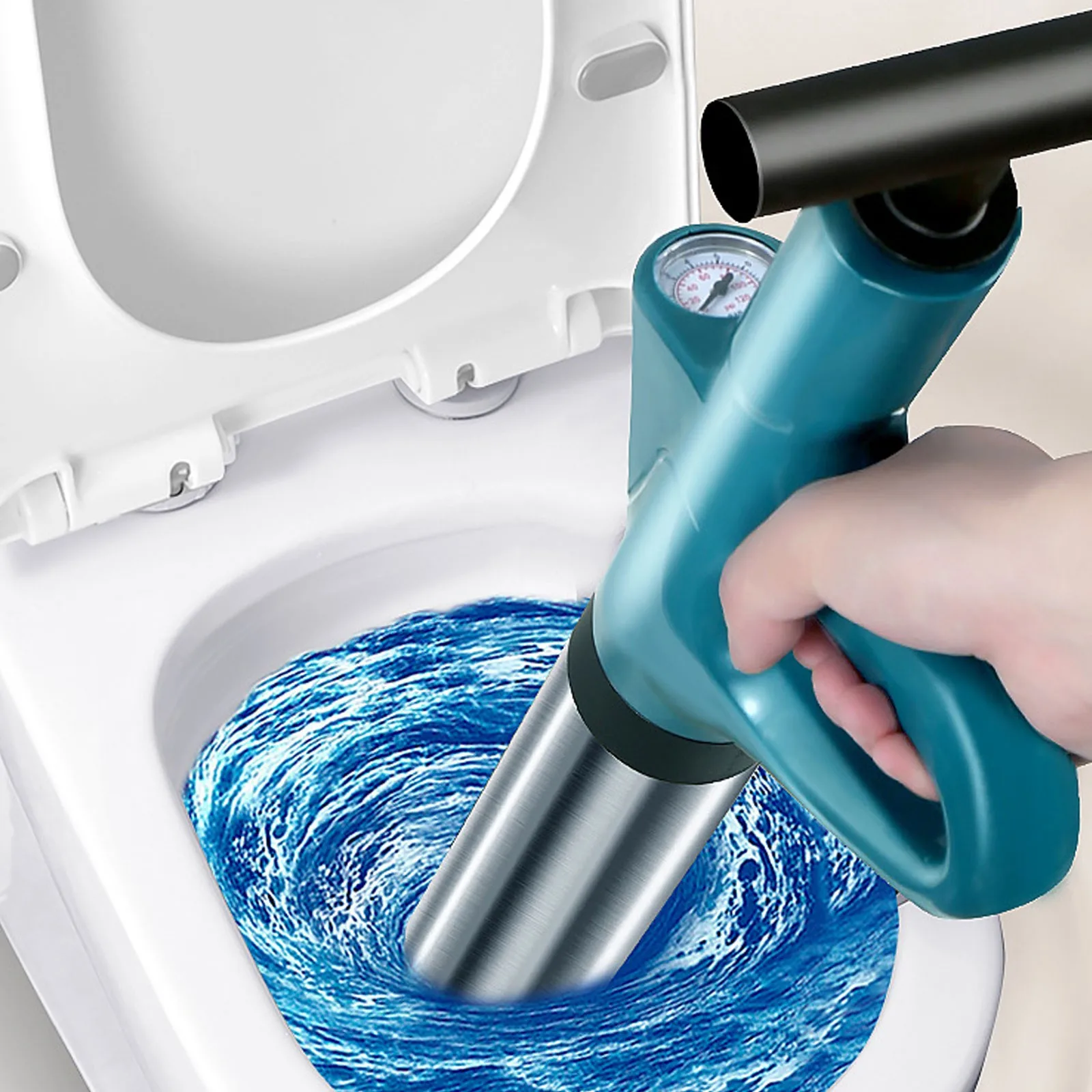 

Stainless Steel Toilet Unclogger Pipeline Kitchen Tool Resolve Blockages Suitable For Vegetables Sink Washbasin Floor Drain