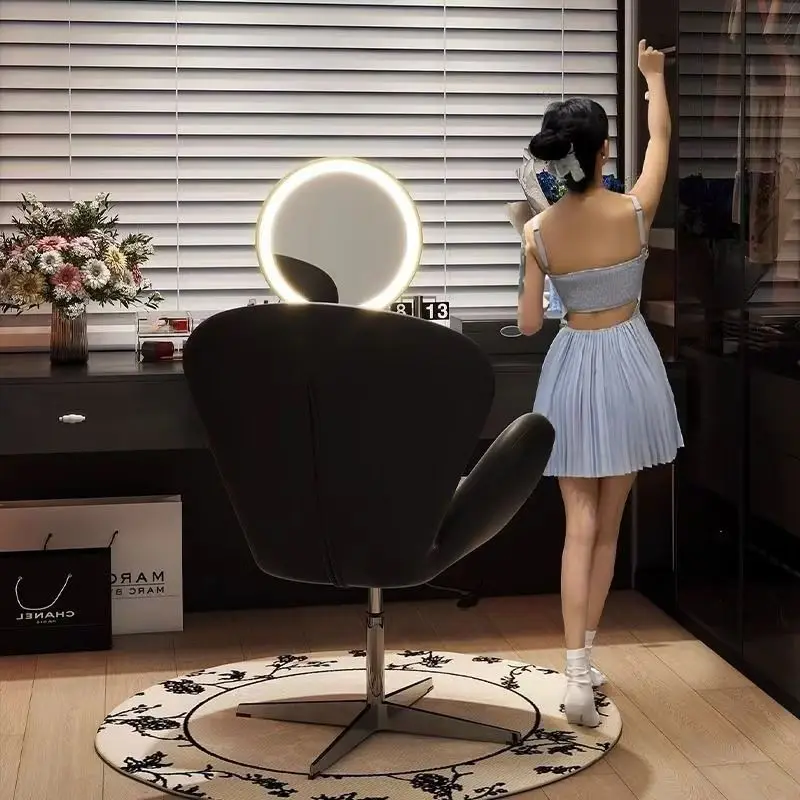 Single Sofa Chair Internet Celebrity Leisure    Modern Simple Swan Office Negotiation Bedroom Living Room