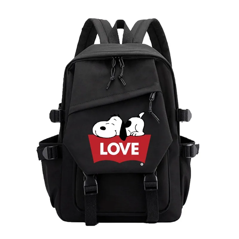 Snoopy Cartoon Backpacks Anime Nylon School Bags Fashion Rucksack Kids Students Large Capacity Knapsacks Children Birthday Gift