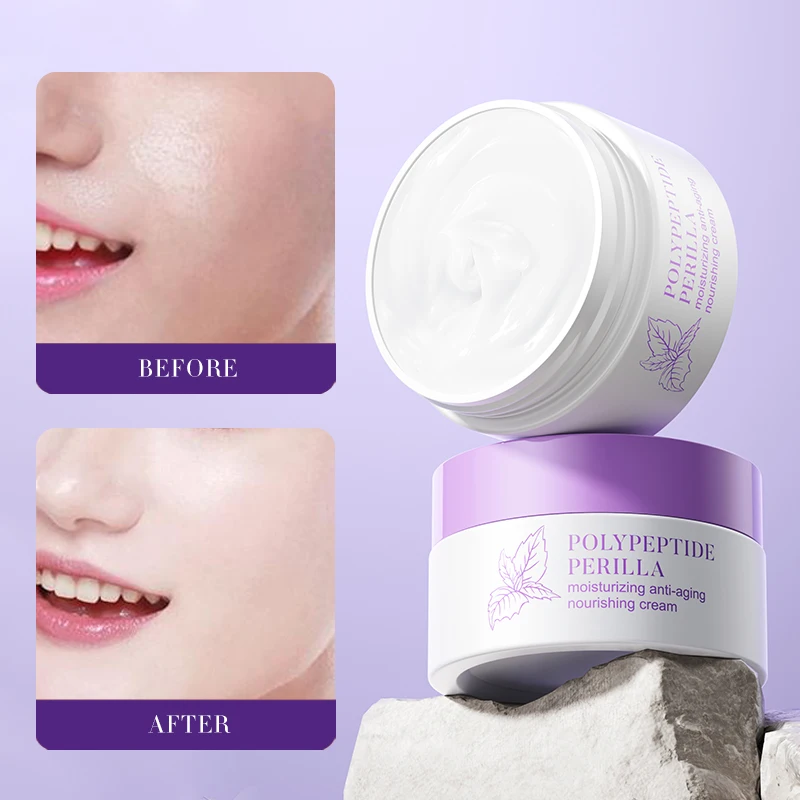 Peptídico Shiso Crema para la piel hidratante, nutritiva y calmante Hidratación profunda Hidratante para la piel suavizante